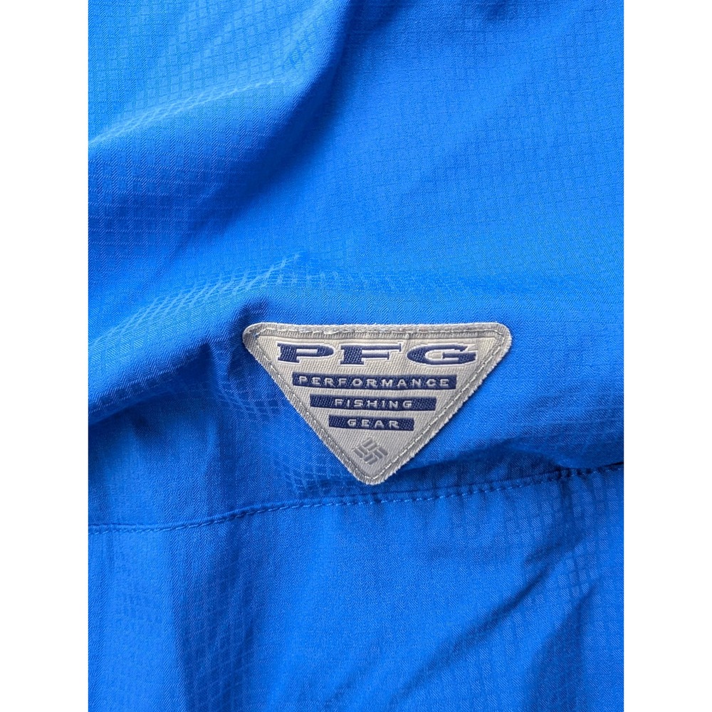 Columbia PFG Tamiami II Fishing Shirt Mens XXL Blue Long Sleeve UPF 40 Ripstop - Picture 6 of 7